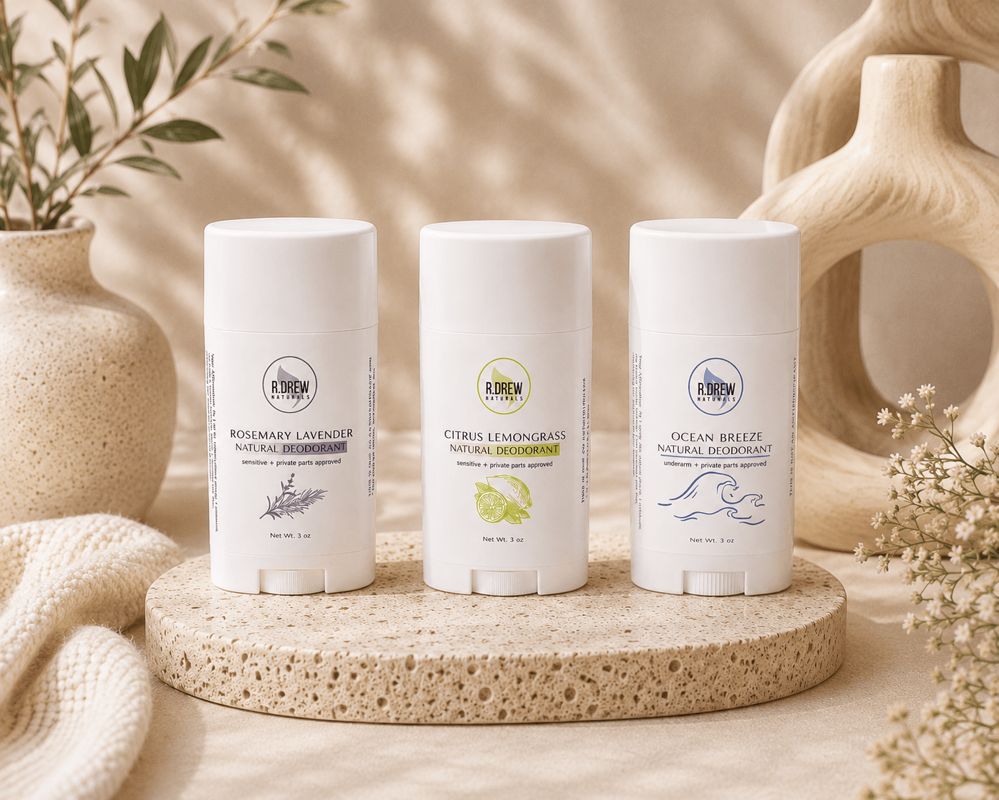 Aluminum-Free Natural Deodorant R Drew Naturals