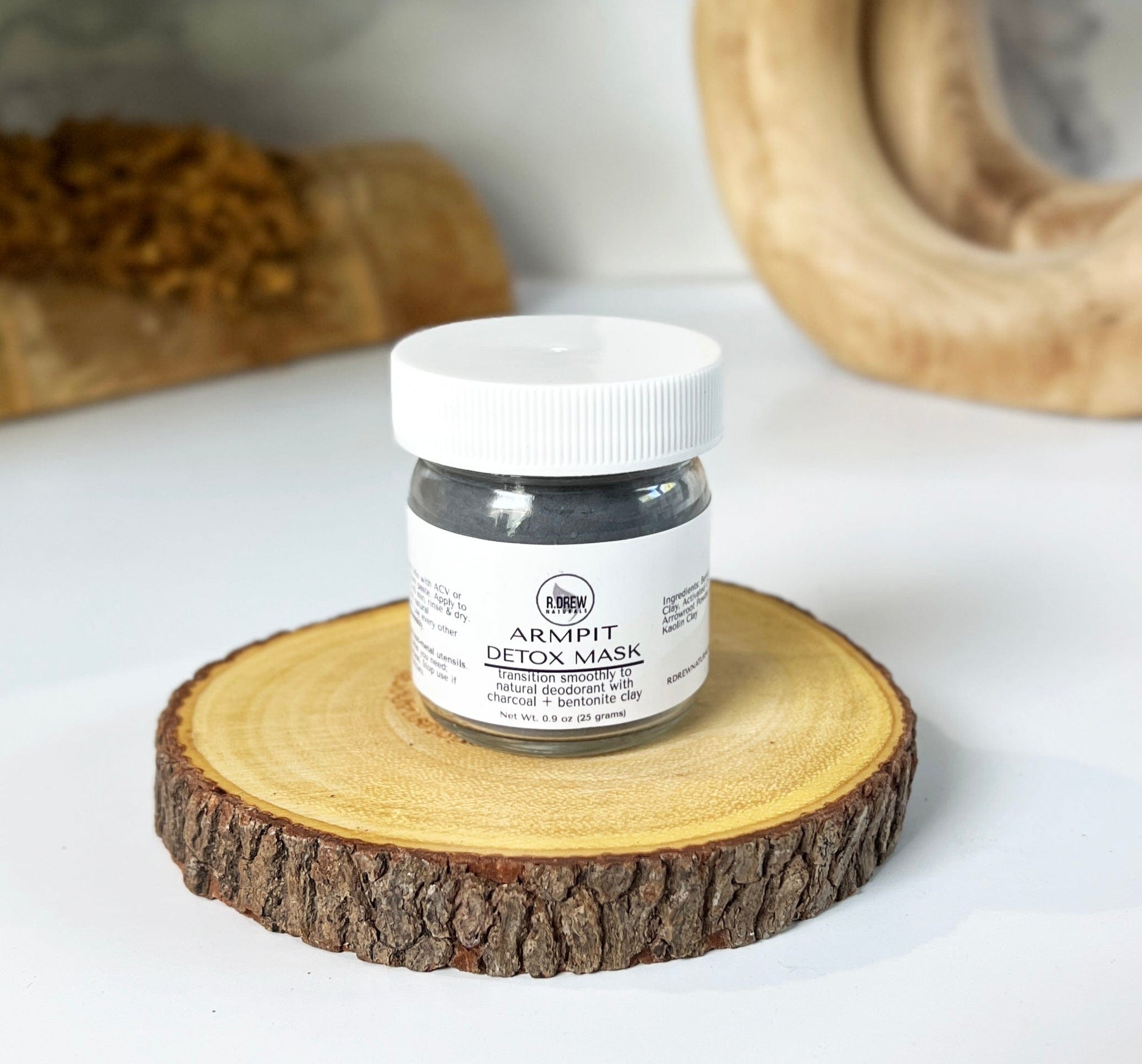 Armpit Detox Clay Mask – Charcoal + Clay Transition Support R Drew Naturals
