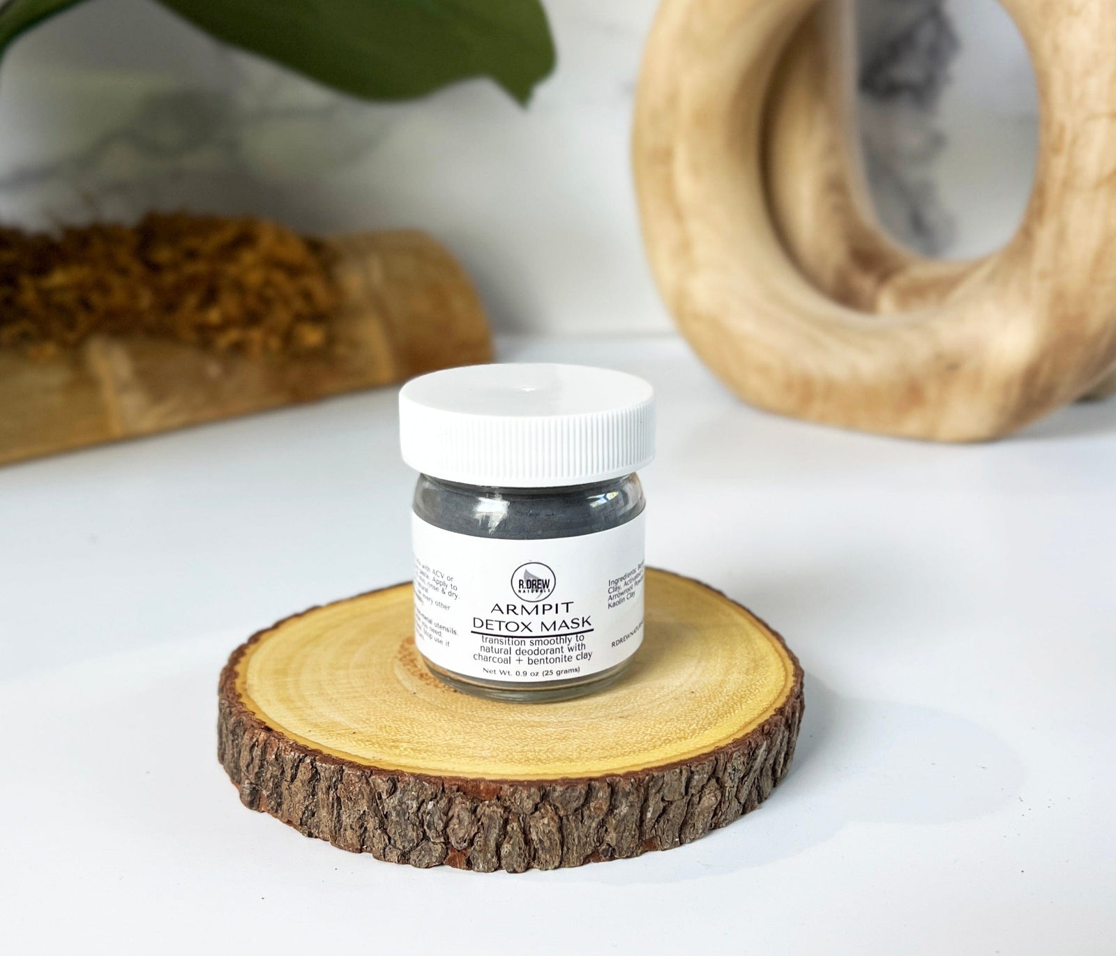 Armpit Detox Clay Mask – Charcoal + Clay Transition Support R Drew Naturals