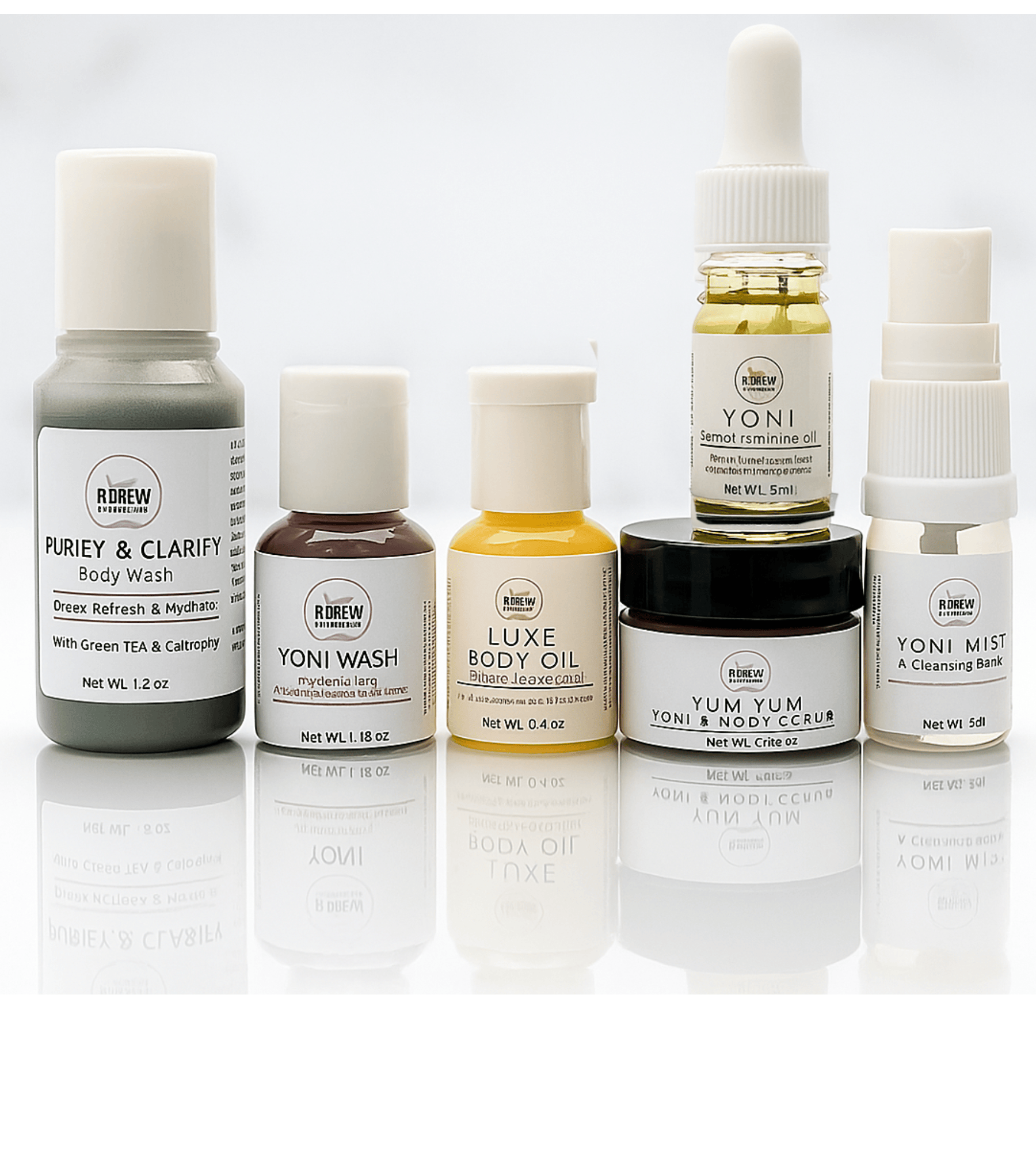 Body Essentials Sampler – Holiday Mini Gift Set R Drew Naturals