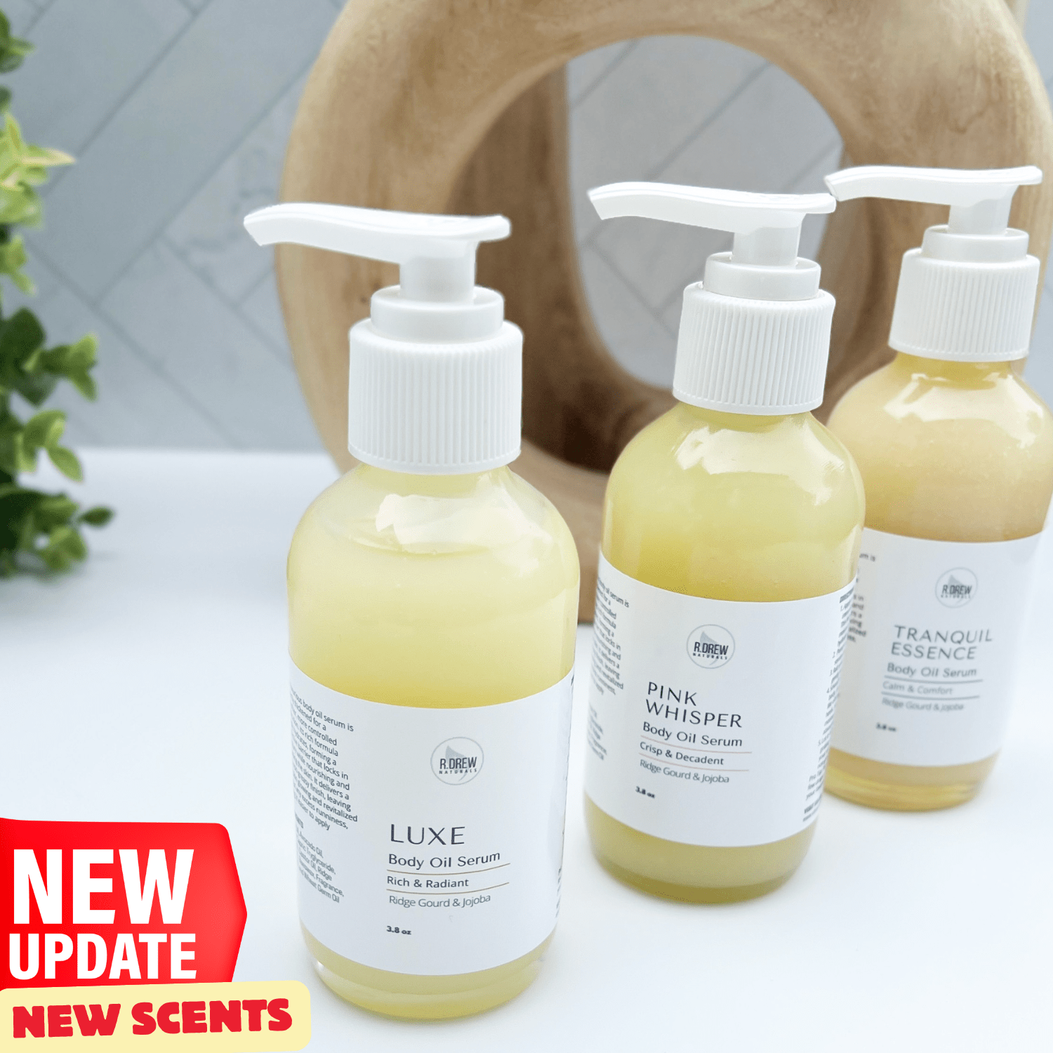 Body Oil Serum - Lightweight Hydration with Ridge Gourd Oil R Drew Naturals