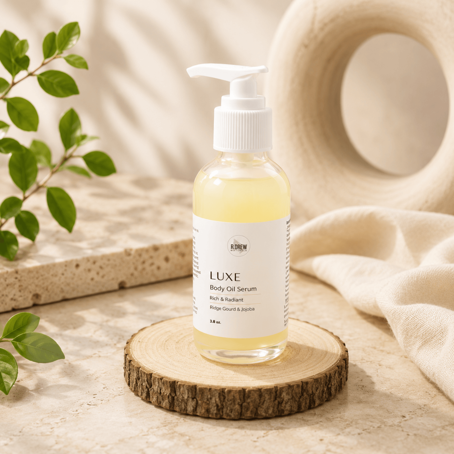 Body Oil Serum - Lightweight Hydration with Ridge Gourd Oil R Drew Naturals