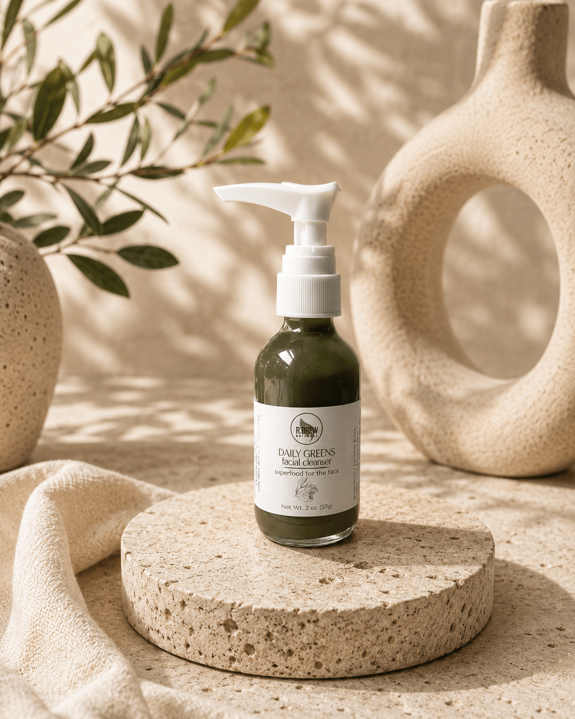 Daily Greens Facial Cleanser R Drew Naturals