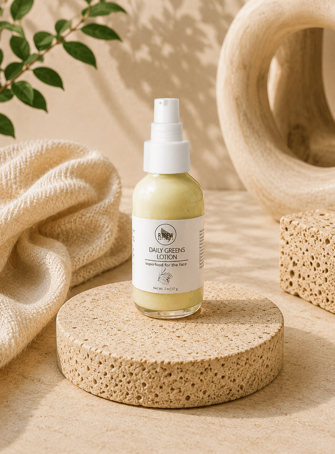 Daily Greens Facial Lotion R Drew Naturals