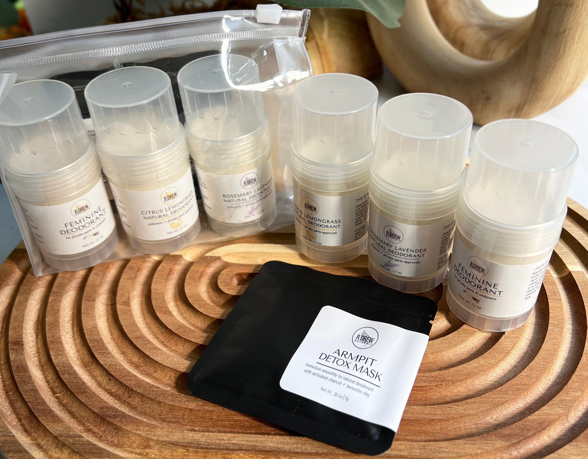 Deodorant Sampler + Armpit Detox R Drew Naturals