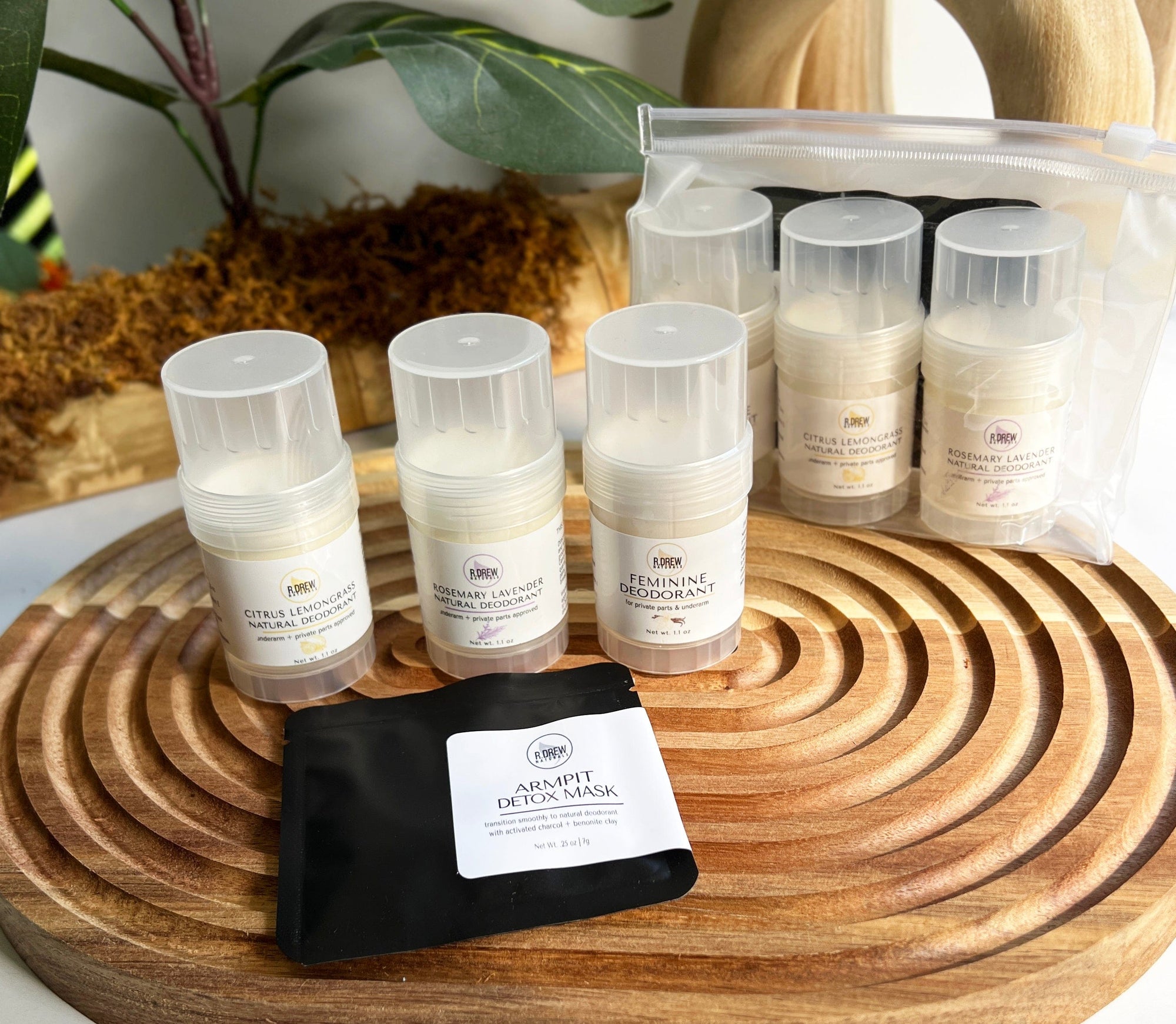 Deodorant Sampler + Armpit Detox R Drew Naturals