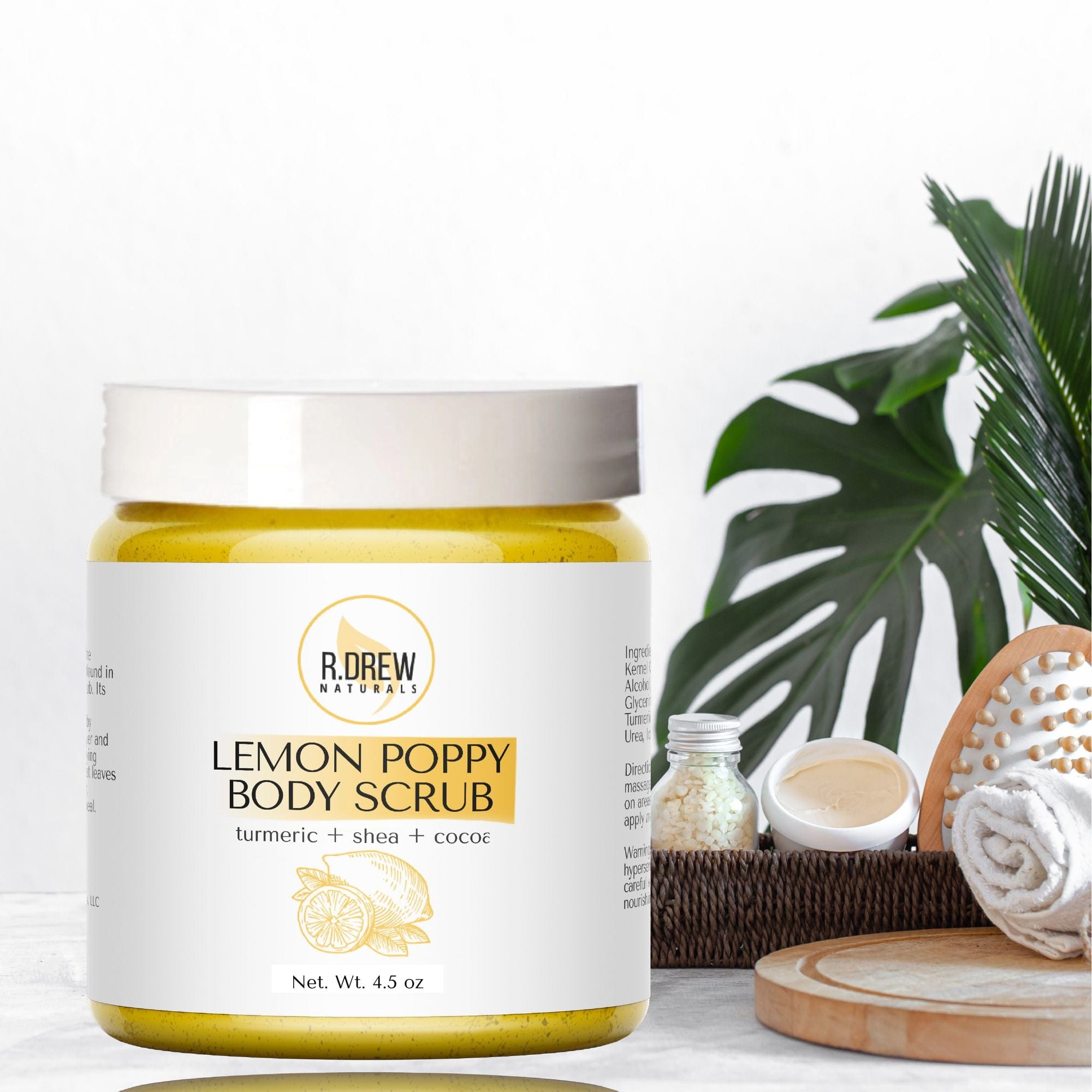 Lemon Poppy Body Scrub R Drew Naturals