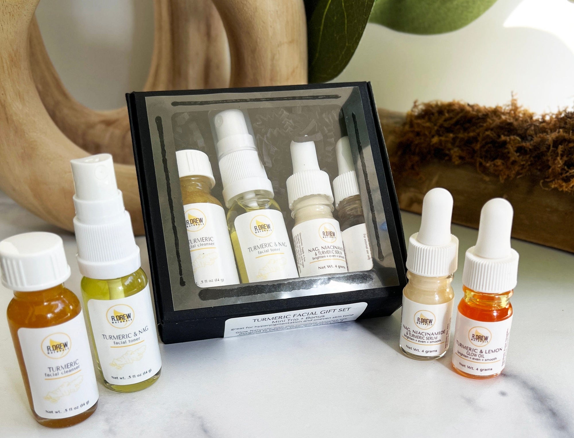 Mini Trio + Bonus Facial Gift Sets R Drew Naturals