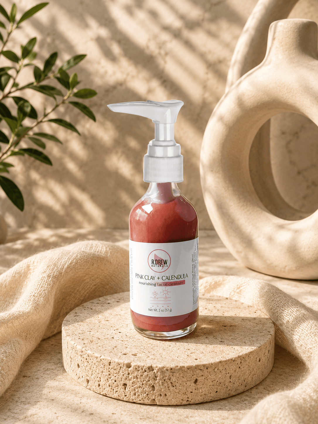 Pink Clay + Calendula Facial Wash R Drew Naturals