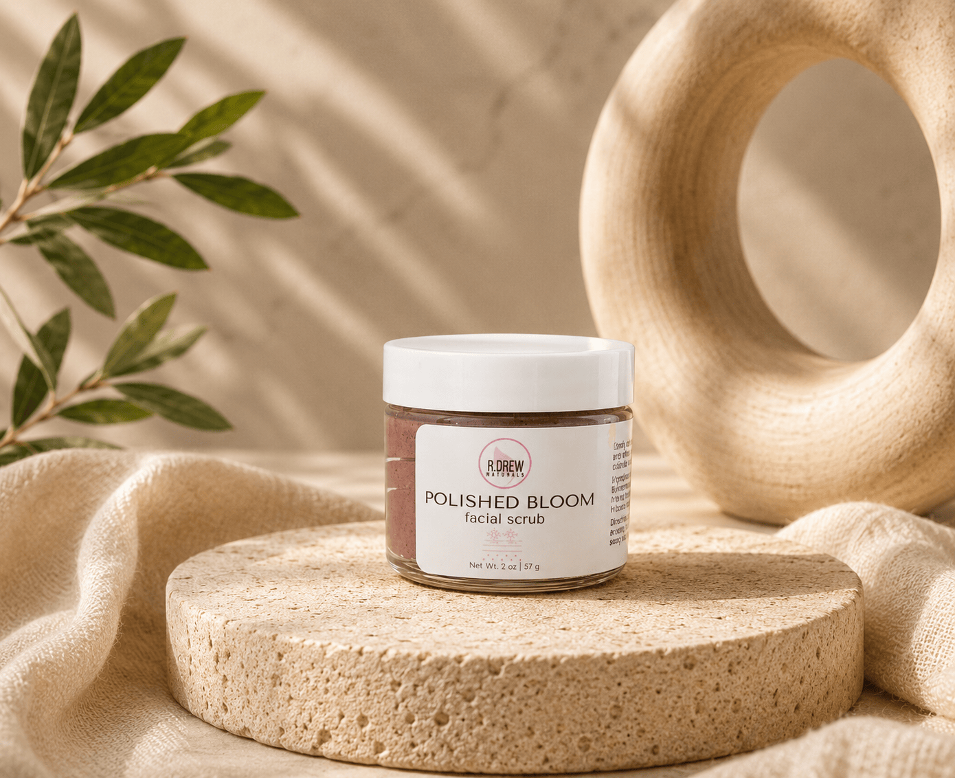 Polished Bloom Facial Scrub R Drew Naturals