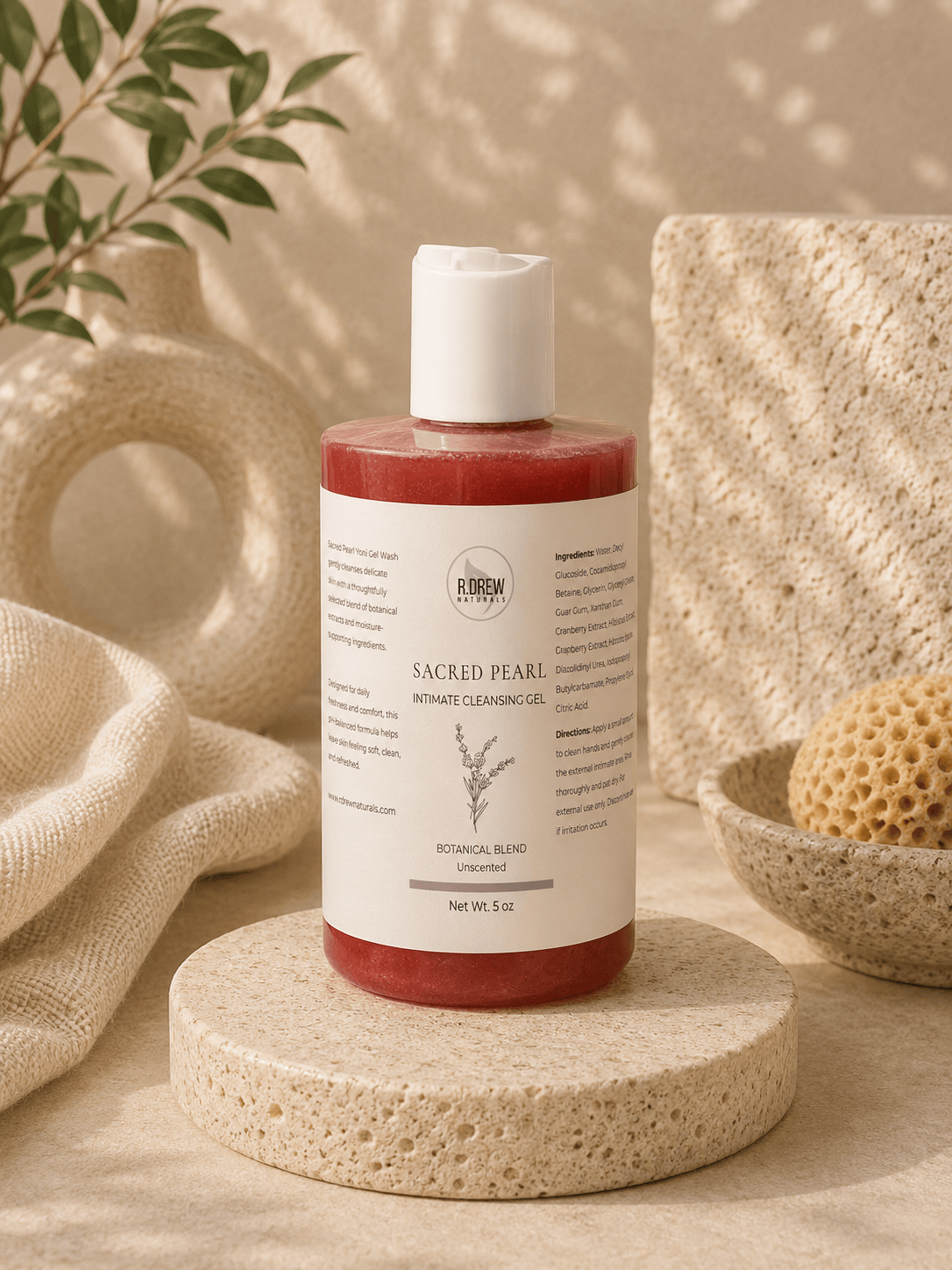 Sacred Pearl Intimate Cleansing Gel R Drew Naturals