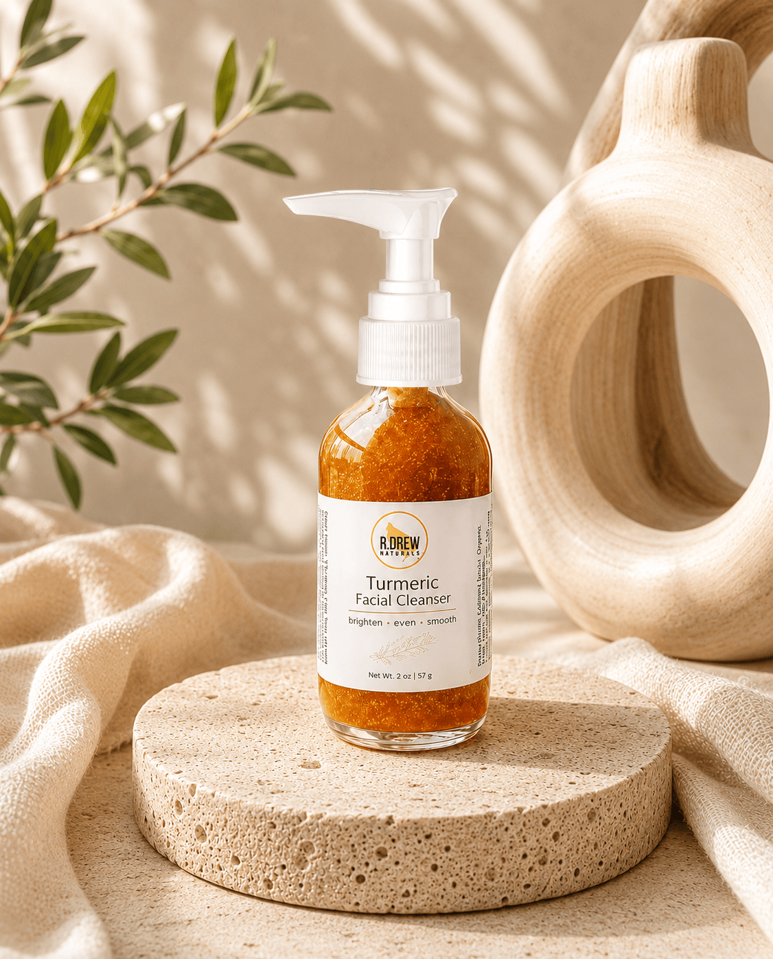 Turmeric Facial Cleanser R Drew Naturals