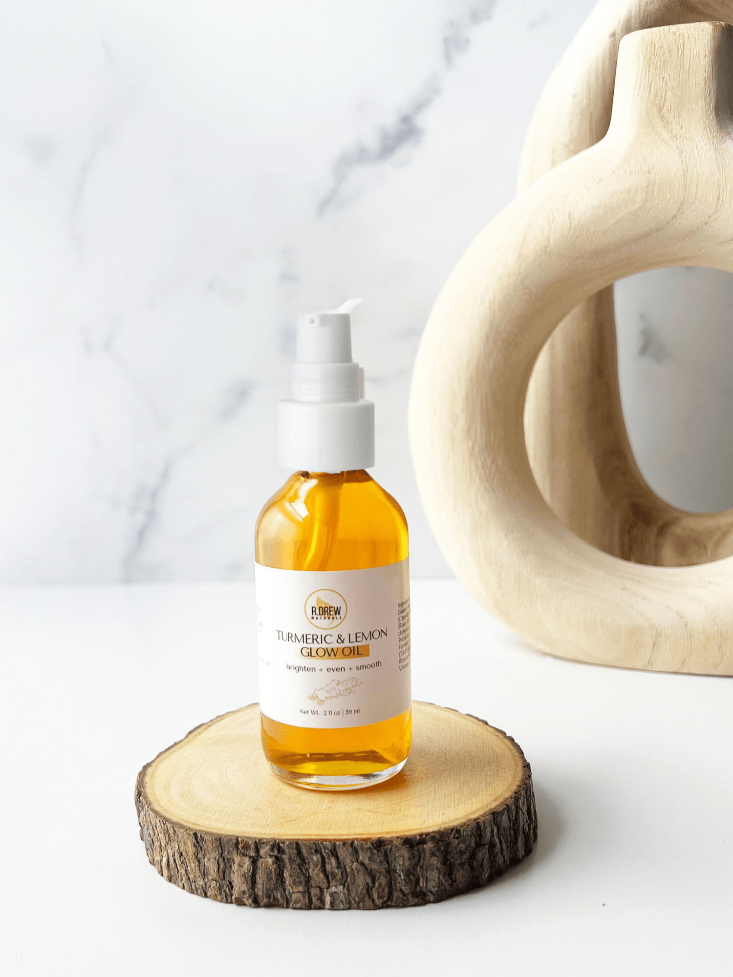 Turmeric Lemon Glow Oil R Drew Naturals