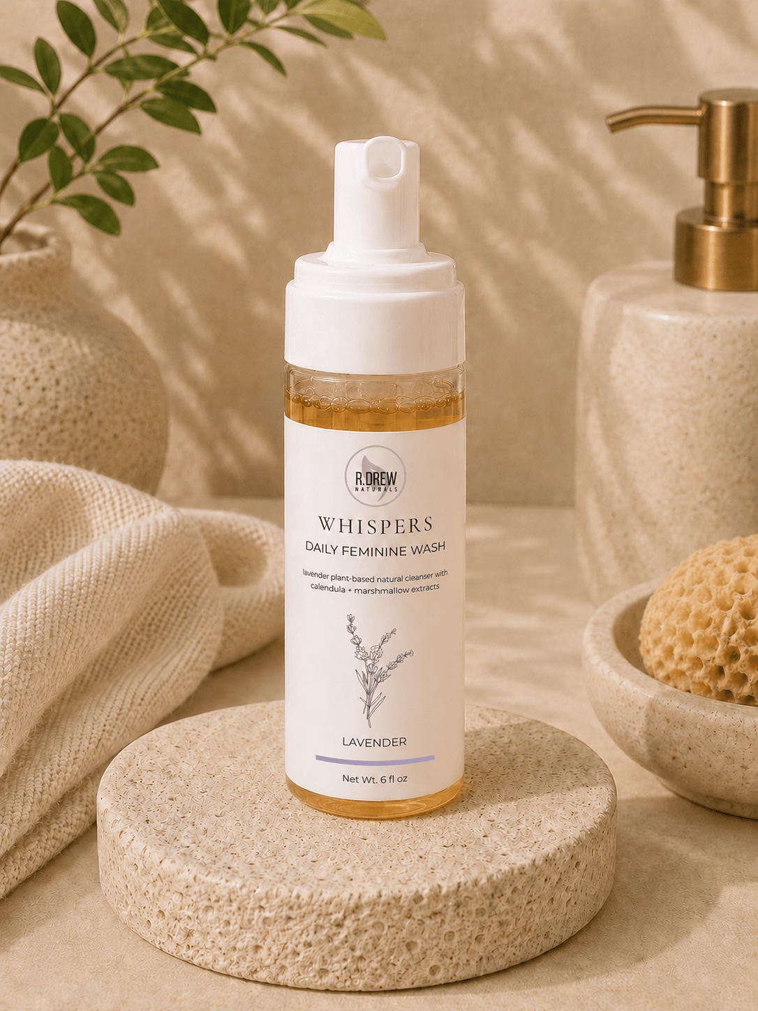 Whispers Daily Feminine Wash R Drew Naturals