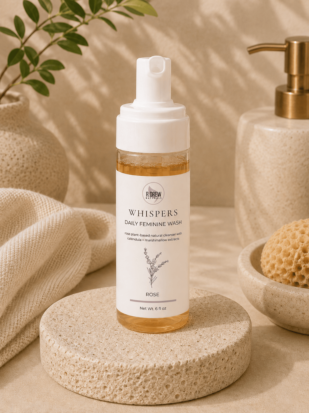 Whispers Daily Feminine Wash R Drew Naturals