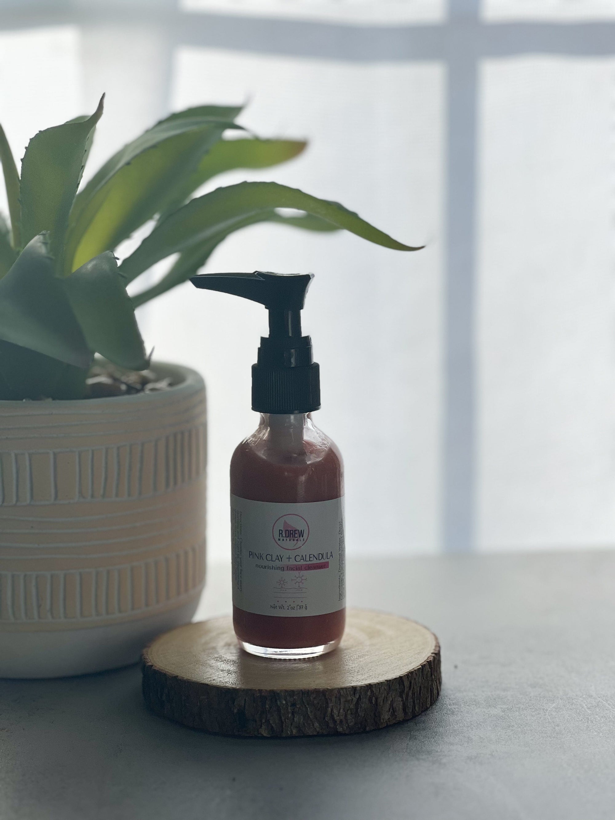 Pink Clay + Calendula Facial Wash - R. Drew Naturals