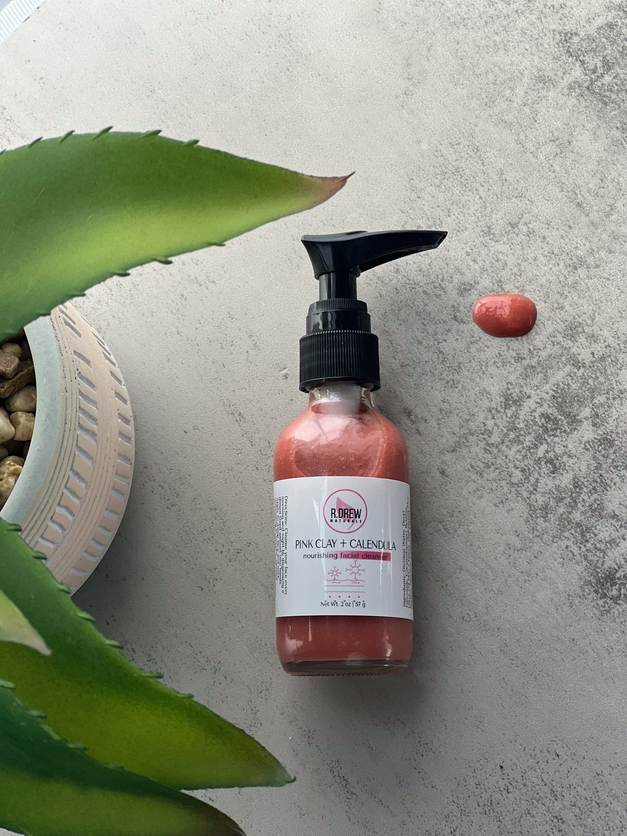 Pink Clay + Calendula Facial Wash - R. Drew Naturals