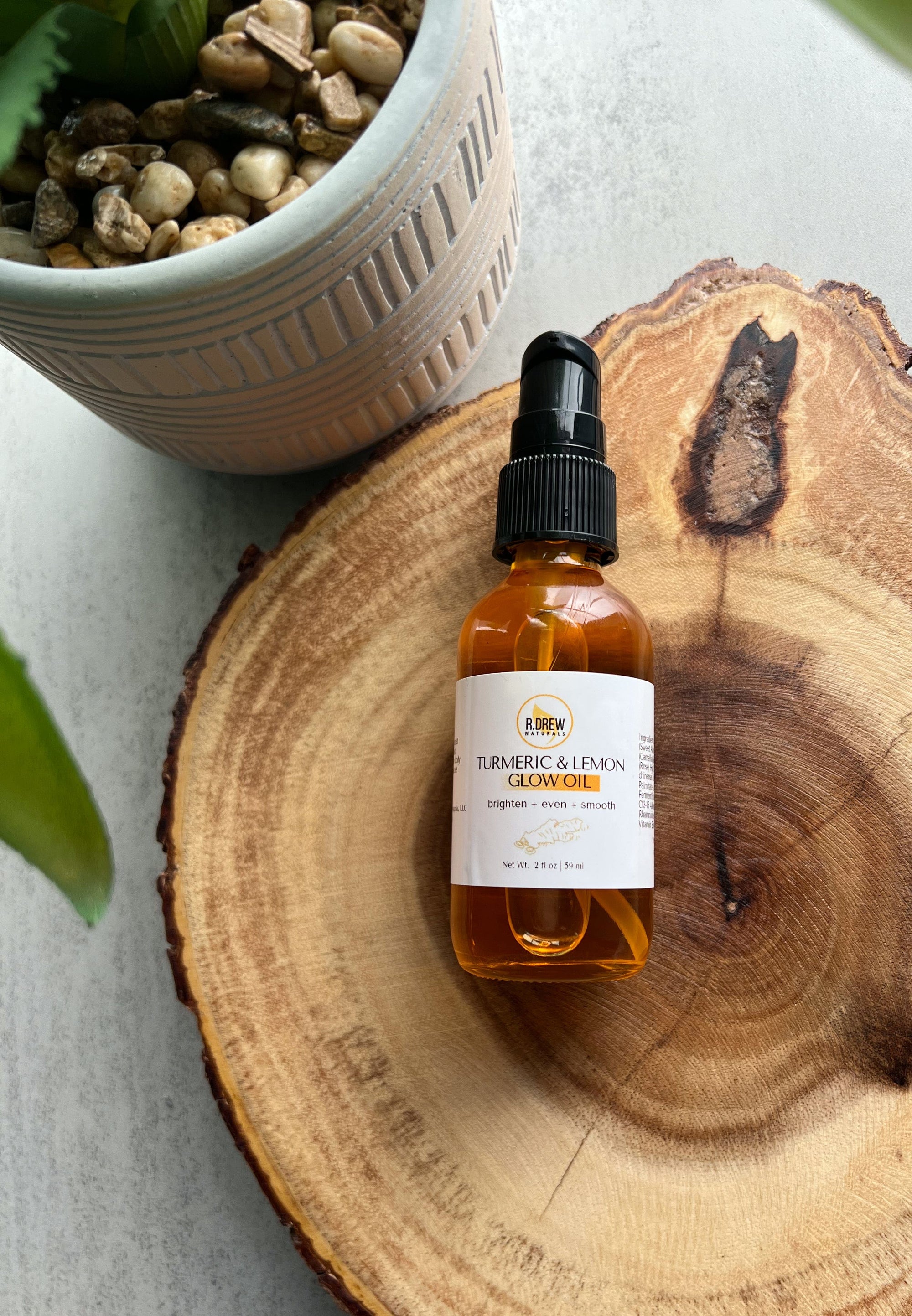 Turmeric Lemon Glow Oil - R. Drew Naturals